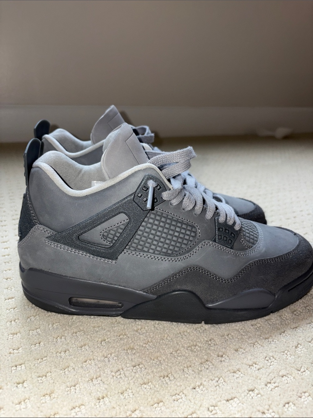 Air Jordan 4 Retro SE Paris Olympics Wet Cement Grey Mens Size 9 Like New